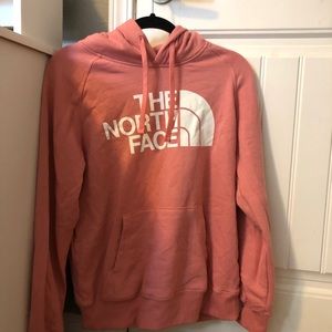 Pink North Face hoodie